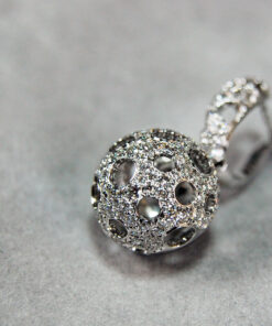 Alternatywny widok Exclusive | wiszące brylantowe ażurowe kolczyki