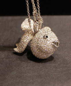 Alternatywny widok Exclusive | złota rybka z brylantami w 18-karatowym białym złocie