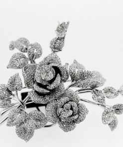 Alternative view of Exclusive | niezwykła broszka z 1579 brylantami z białego złota 18k