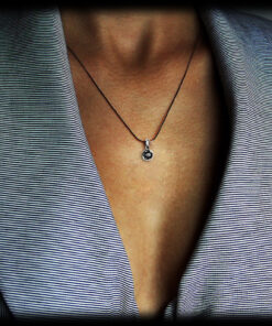 Alternatywny widok Exclusive | wisiorek z czarnym brylantem w 18-karatowym białym złocie