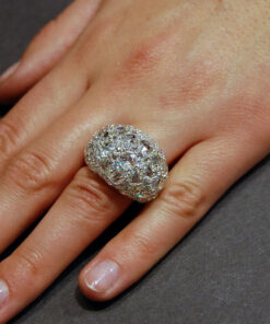 Alternatywny widok Exclusive | dostojny pierścień z różanymi diamentami w 18-karatowym złocie