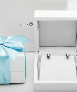 Alternatywny widok Exclusive | Piękne kolczyki z czarnymi diamentami 2,80ct w 18K białym złocie