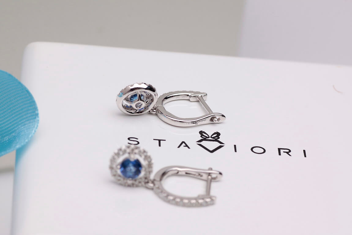 Exclusive | kolczyki z szafirami i brylantami - obrazek 5