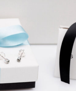 Alternatywny widok Srebrne cudowne minimalistyczne kolczyki z markazytami - KDM4414