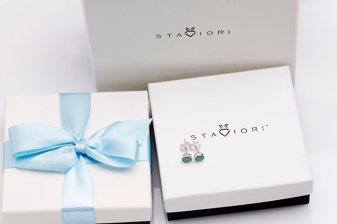 Srebrne kolczyki z naturalnymi szmaragdami - KDS4394 - Obrázek 2