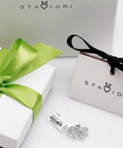 Alternative Ansicht von Srebrne kolczyki okrągłe cyrkonie 10mm