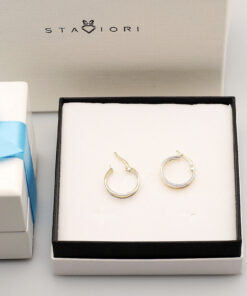 Alternativní pohled na Złote kolczyki z dwukolorowego złota próby 333