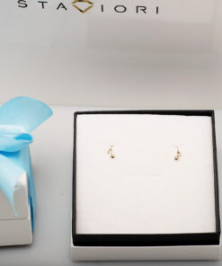 Alternative view of Złote kolczyki nutki - ostatnia para !