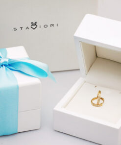 Alternatywny widok Exclusive | kolczyki kółka 13mm z brylantami w żółtym złocie 750