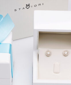 Alternativní pohled na Piękne okrągłe kolczyki z diamentami