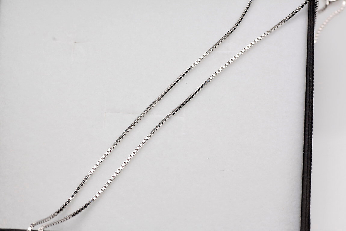 Srebrny łańcuszek kostka srebro rodowane 925 | 42cm - obrazek 6