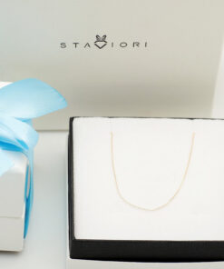 Alternative Ansicht von Złoty łańcuszek z żółtego złota 585 splot Ankier 43cm