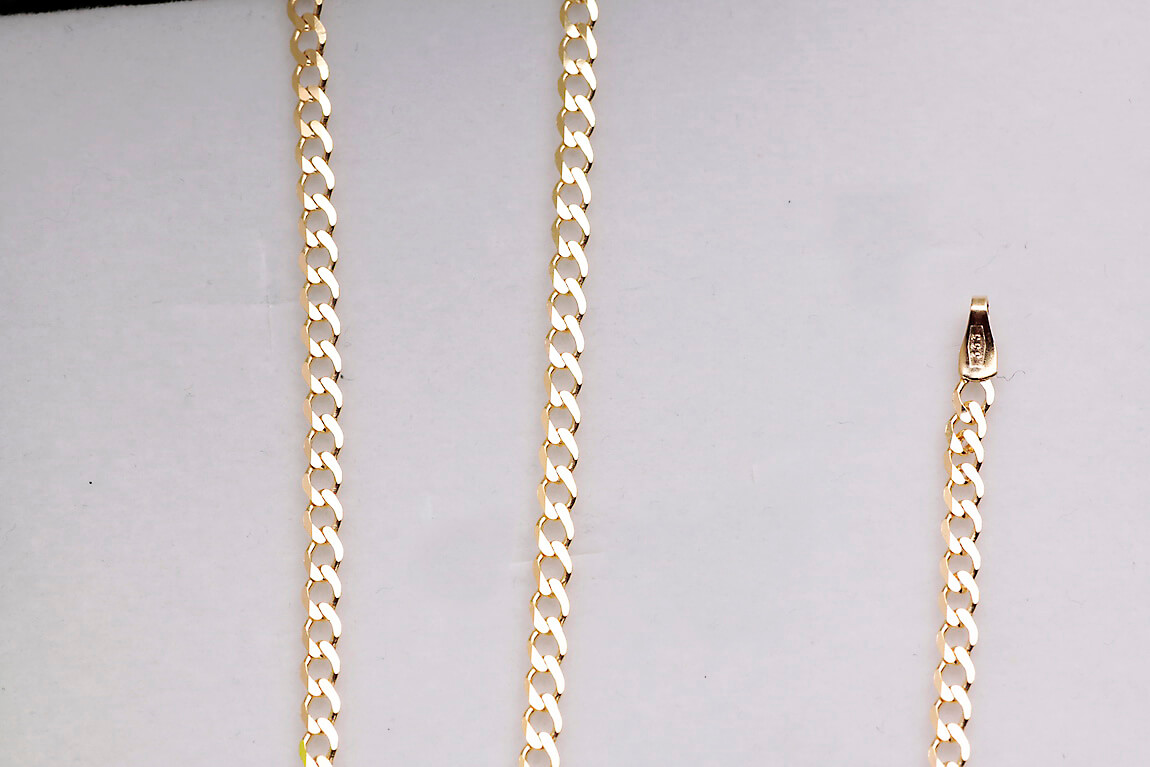 Złoty łańcuszek PANCERKA 333 2mm 45cm – Bild 4