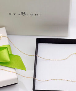 Alternative Ansicht von Złoty łańcuszek 585 singapur 1mm 45cm