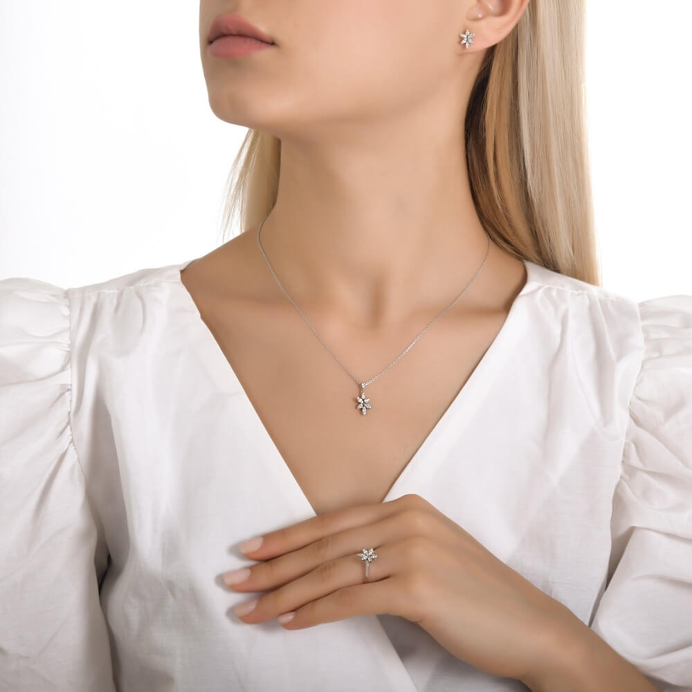 Kolczyki gwiazdki z brylantami 0,750 - KBD6103 - obrazek 5