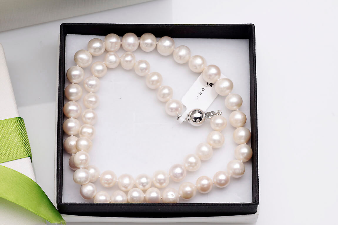Perły naturalne 8-9mm ze srebrem NSN3453 | 42, 45, 50, 55 cm - Image 6
