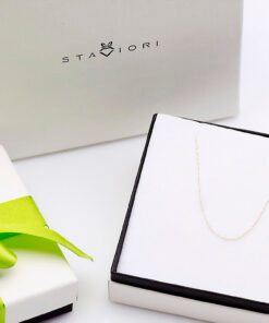 Alternative view of Złoty delikatny łańcuszek z regulacja długości 40/43cm