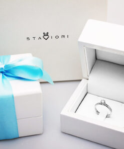 Alternativní pohled na Exclusive | pierścionek zaręczynowy 0,25ct G/Si w białym złocie 750