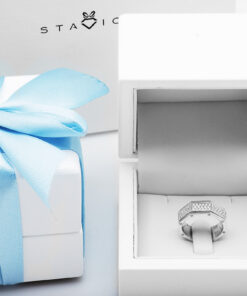 Alternative Ansicht von Exclusive | pierścionek z obracającą się obrączką w złocie 750 i brylantami