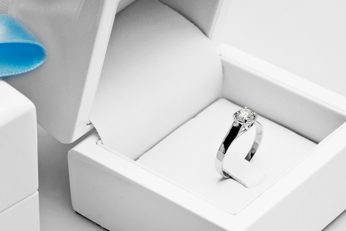 Staviori | Pierścionek z brylantem laboratoryjnym 0,50ct F/VS1 - Obrázek 8