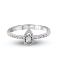 Alternatywny widok Exclusive | pierścionek łezka z brylantami w 18-karatowym złocie