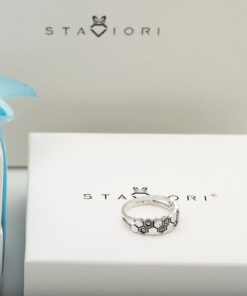 Alternativní pohled na Srebrny pierścionek plastry miodu z markazytami PDM5528