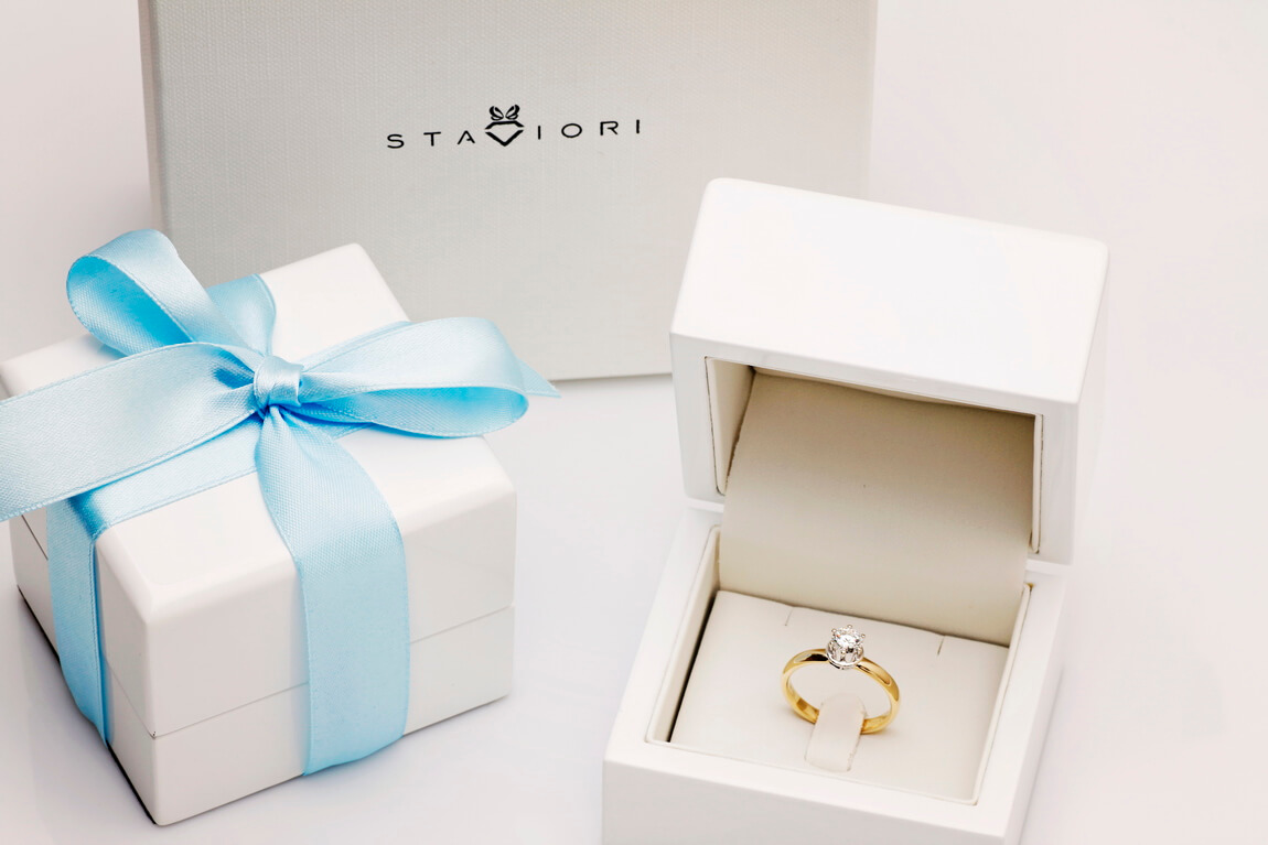 Exclusive | pierścionek zaręczynowy idealny - 0,50ct w złocie 750 – Bild 3