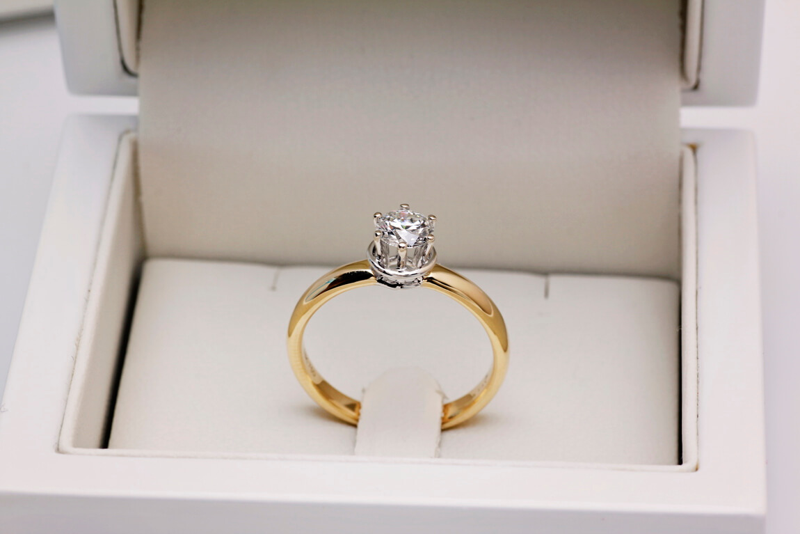 Exclusive | pierścionek zaręczynowy idealny - 0,50ct w złocie 750 – Bild 5