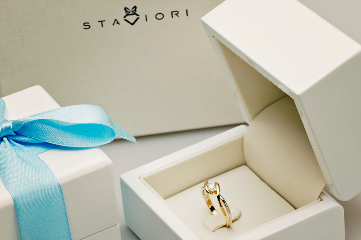 pierścionek zaręczynowy z brylantem 0,25ct - Image 6