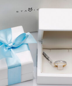 Alternative Ansicht von Ciekawy pierścionek z brylantami i diamentami bagietowymi