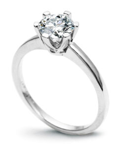 Alternativní pohled na Exclusive | klasyczny zaręczynowy w 18K złocie z 1ct brylantem