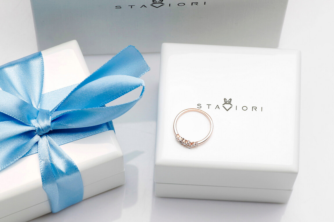 Exclusive | Pierścionek zaręczynowy z diamentami żółte złoto 585 - obrazek 7