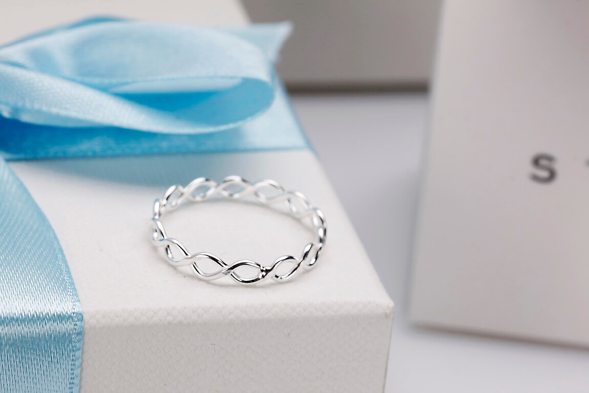 srebrny ażurowy pierścionek na palec u stopy | srebro 925 - Obrázek 7