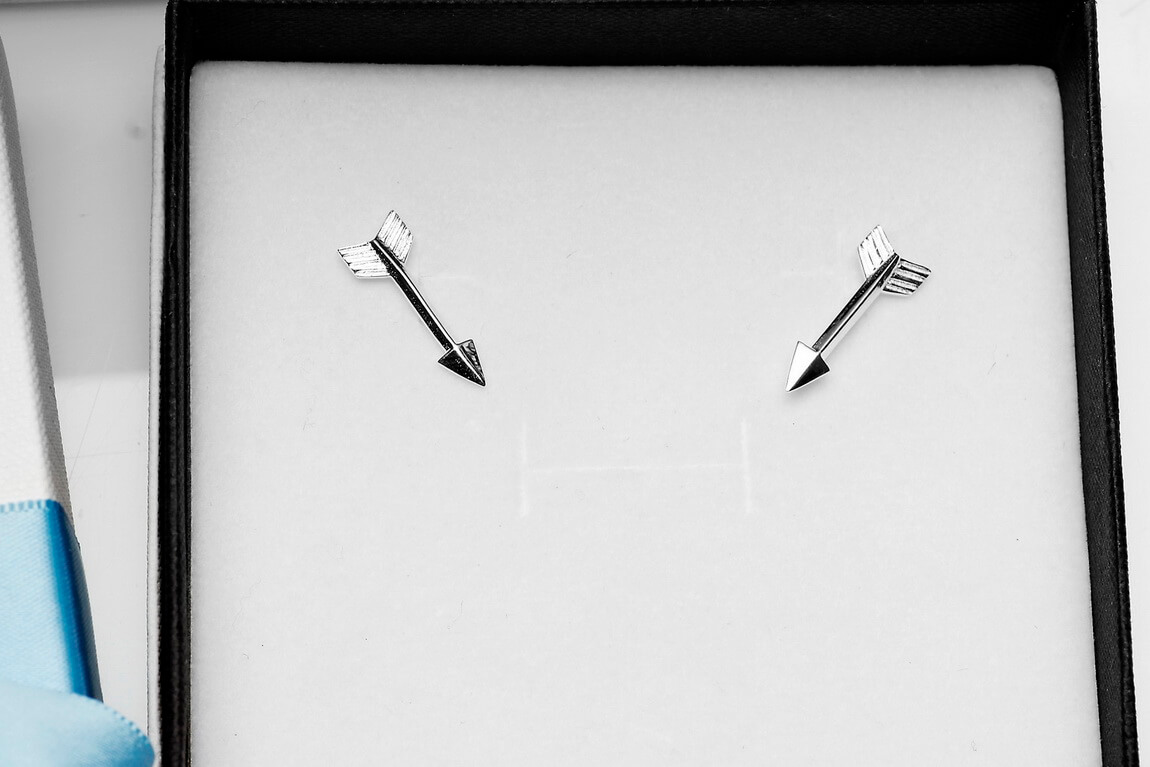 Srebrne kolczyki strzały - noś na dwa sposoby - Image 7