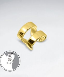 Alternatywny widok Srebrny pozłacany ażurowy mankiet do ucha