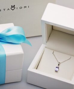 Alternative Ansicht von Piękny wisiorek z białego złota z tanzanitem -  WBD1923T