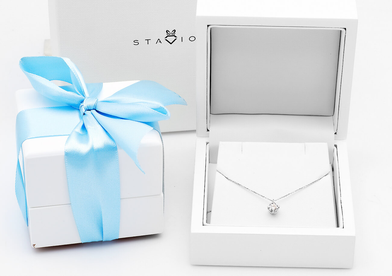 Exclusive | naszyjnik w białym złocie z brylantem laboratoryjnym F/VS1 0,50ct – Bild 3