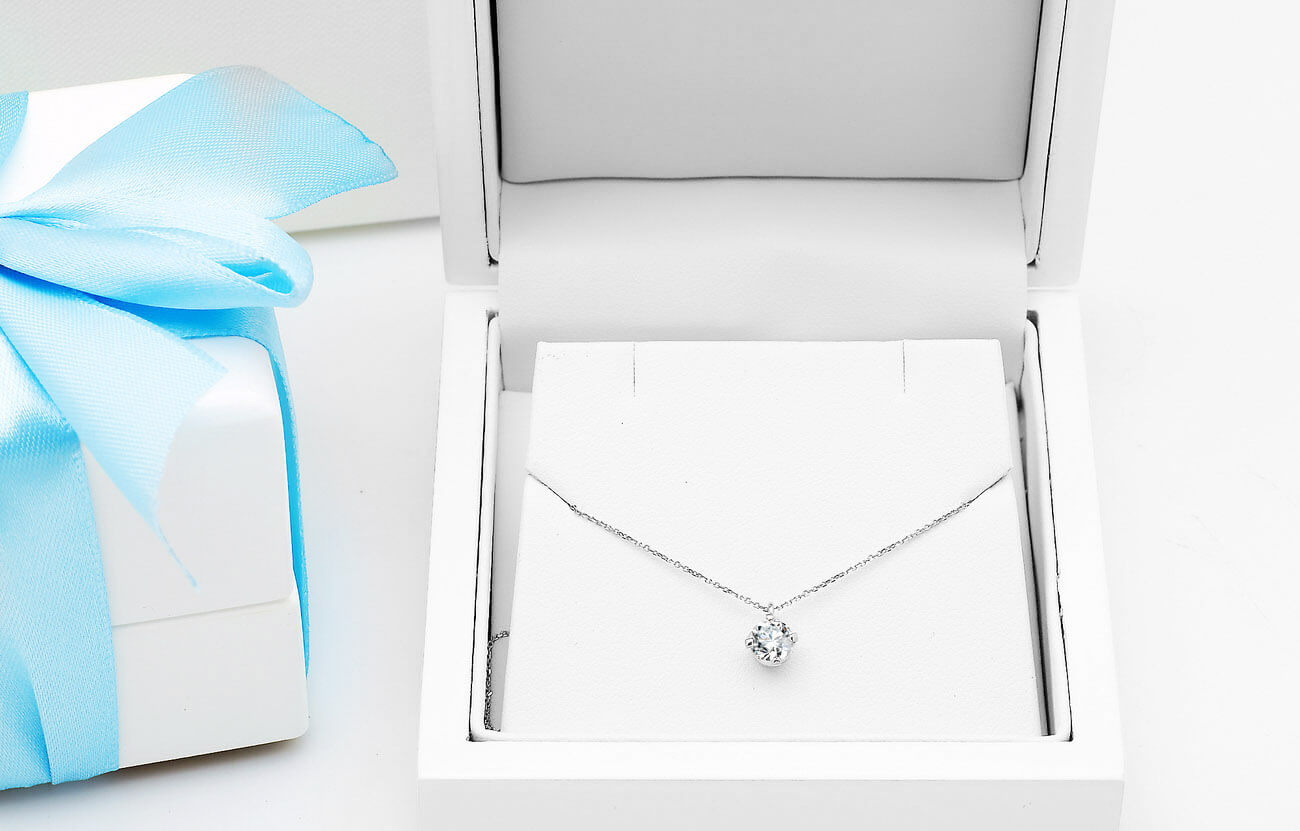 Exclusive | naszyjnik w białym złocie z brylantem laboratoryjnym F/VS1 0,50ct – Bild 5