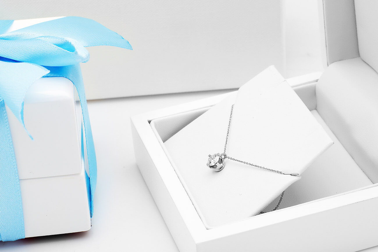 Exclusive | naszyjnik w białym złocie z brylantem laboratoryjnym F/VS1 0,50ct – Bild 7