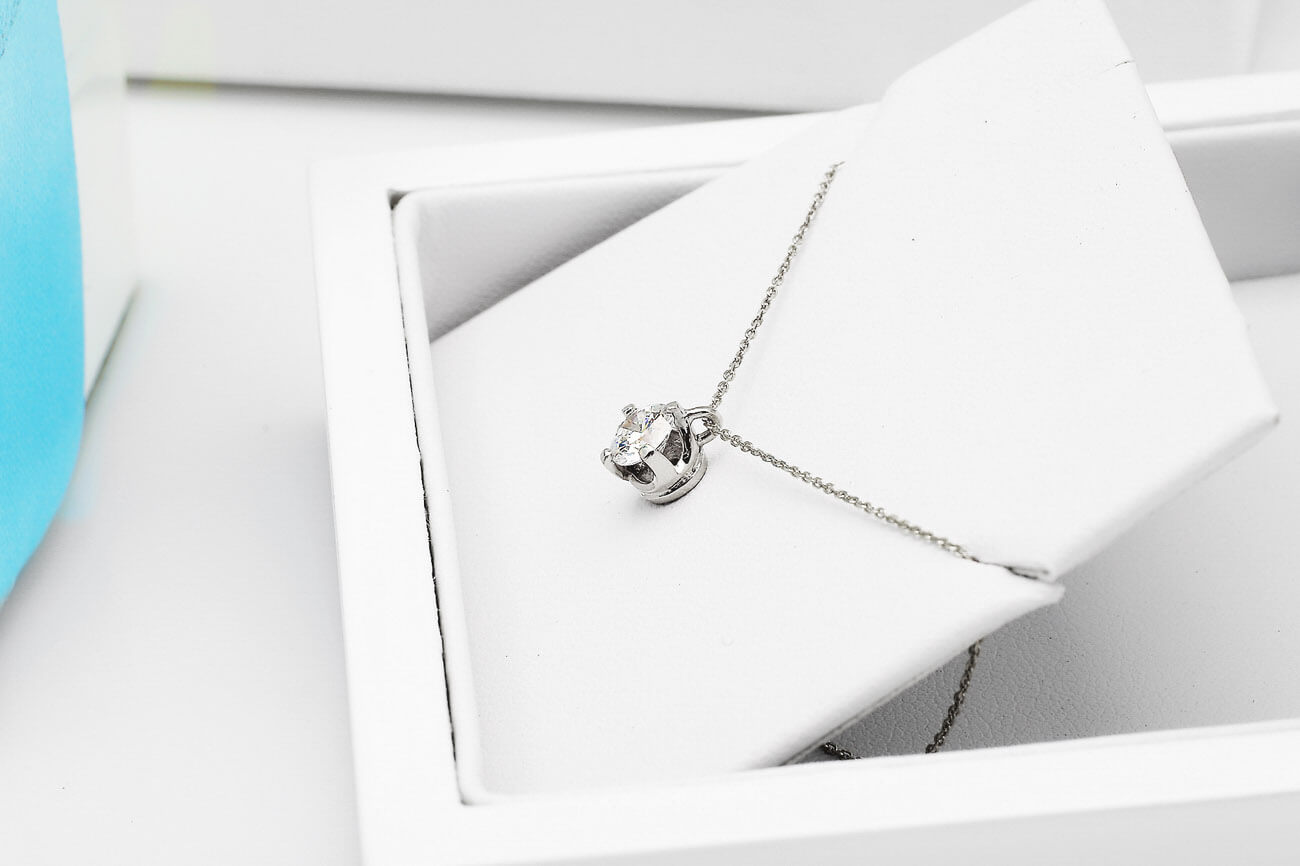 Exclusive | naszyjnik w białym złocie z brylantem laboratoryjnym F/VS1 0,50ct – Bild 8