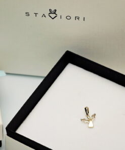 Alternatywny widok Złoty wisiorek aniołek próba 333