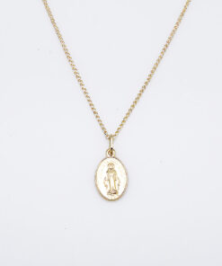 Alternatywny widok Złoty medalik O Maryjo bez grzechu poczęta 333
