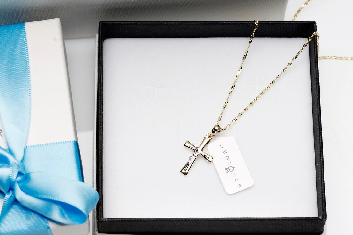 Złoty łańcuszek SINGAPUR 333 1,1mm 38/40/42/45/50 cm - Image 3