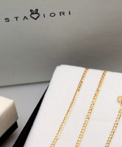 Alternative view of Złoty łańcuszek 585 pancerka pełna 45/50cm