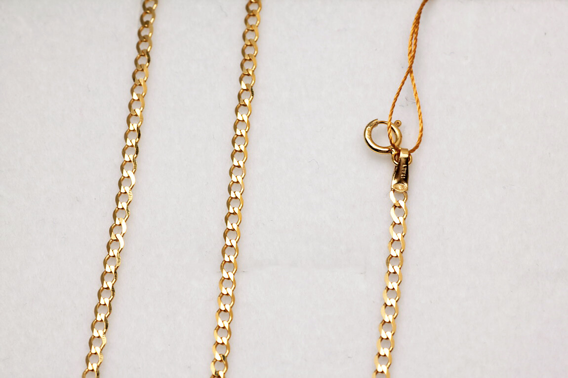 Złoty łańcuszek 585 pancerka pełna 45/50cm - Image 3