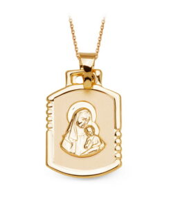 Złoty medalik z Matką Boską - próba 333