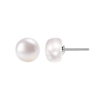 Srebrne kolczyki z perłami 10mm - KSN6355