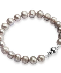 Bransoletka z ciemnymi perłami 6-8mm - BSN6375