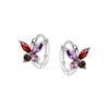 Srebrne kolorowe kolczyki dla dziewczynki lub kobiety – KDK6415