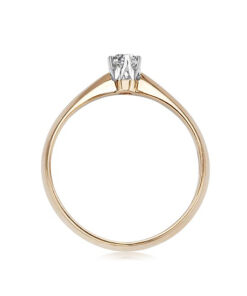 Alternative Ansicht von klasyczny zaręczynowy pierścionek z diamentem 0.10ct H/Si